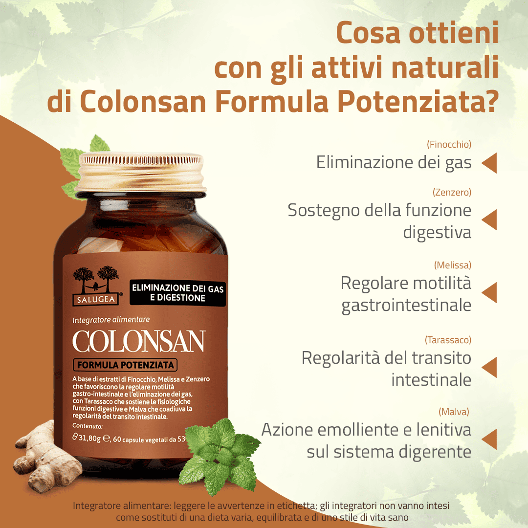 Salugea Colonsan Formula Potenziata integratore digestione 1 confezione
