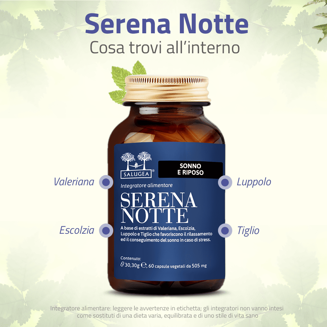 Salugea Sonno Serena Notte integratore sonno 1 confezione erbe