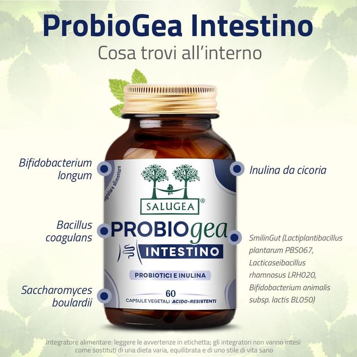 Salugea ProbioGea Intestino Probiotici 1 confezione flora intestinale