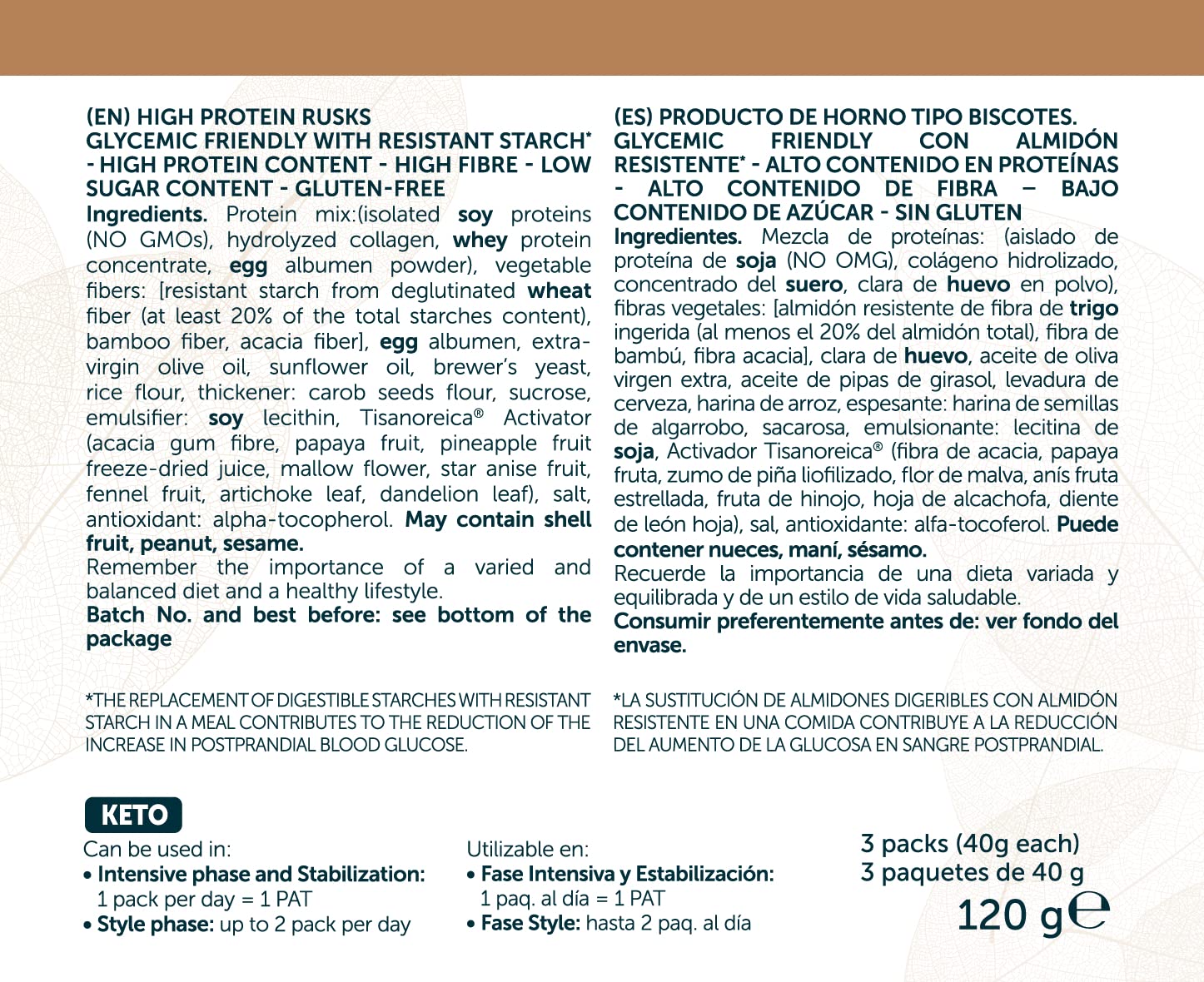 Gianluca Mech Tisanoreica Fette Biscottate 120g 3x40g