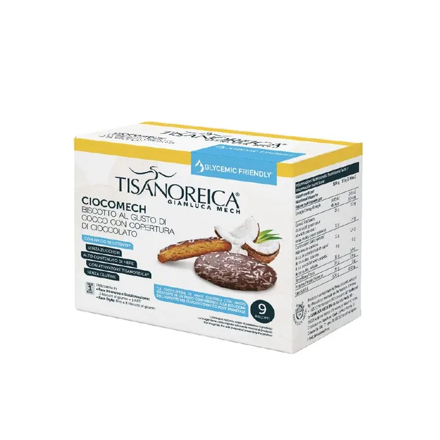 Gianluca Mech Tisanoreica Ciocomech Biscotti Cocco 117g senza glutine