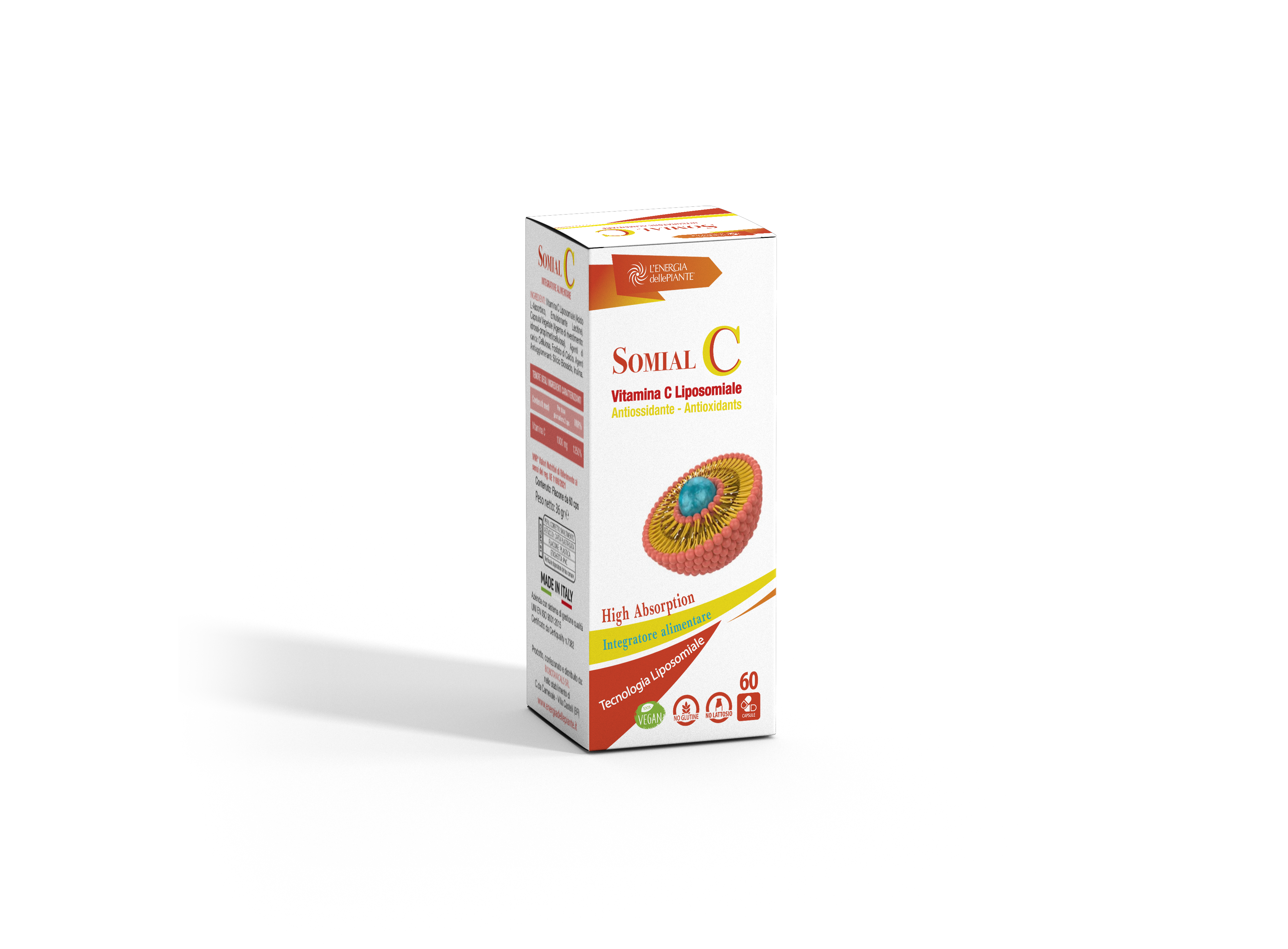 L'energia delle piante Somial C Vitamina C capsule 60 liposomiale