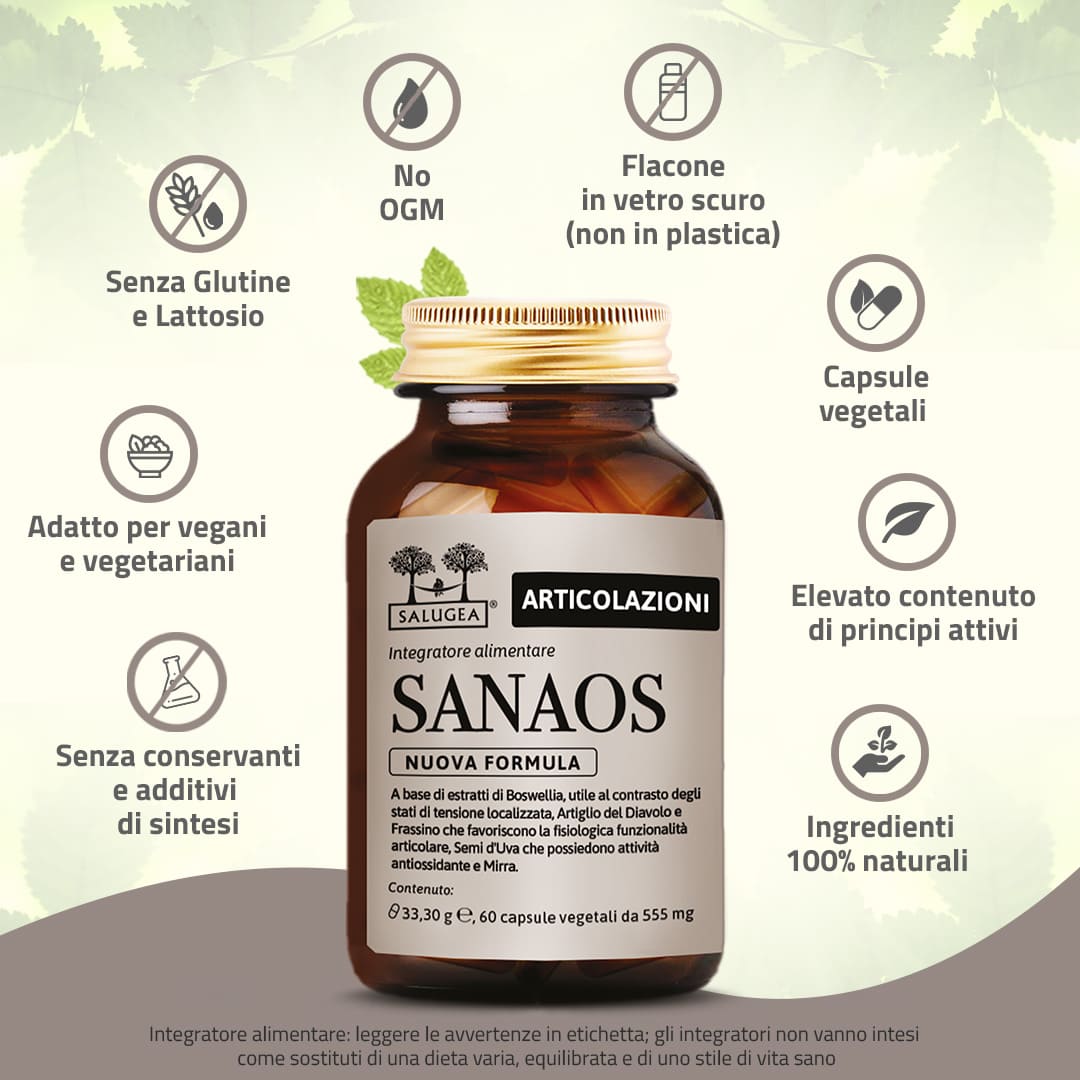 Salugea Sanaos Nuova Formula integratore ossa 1 confezione