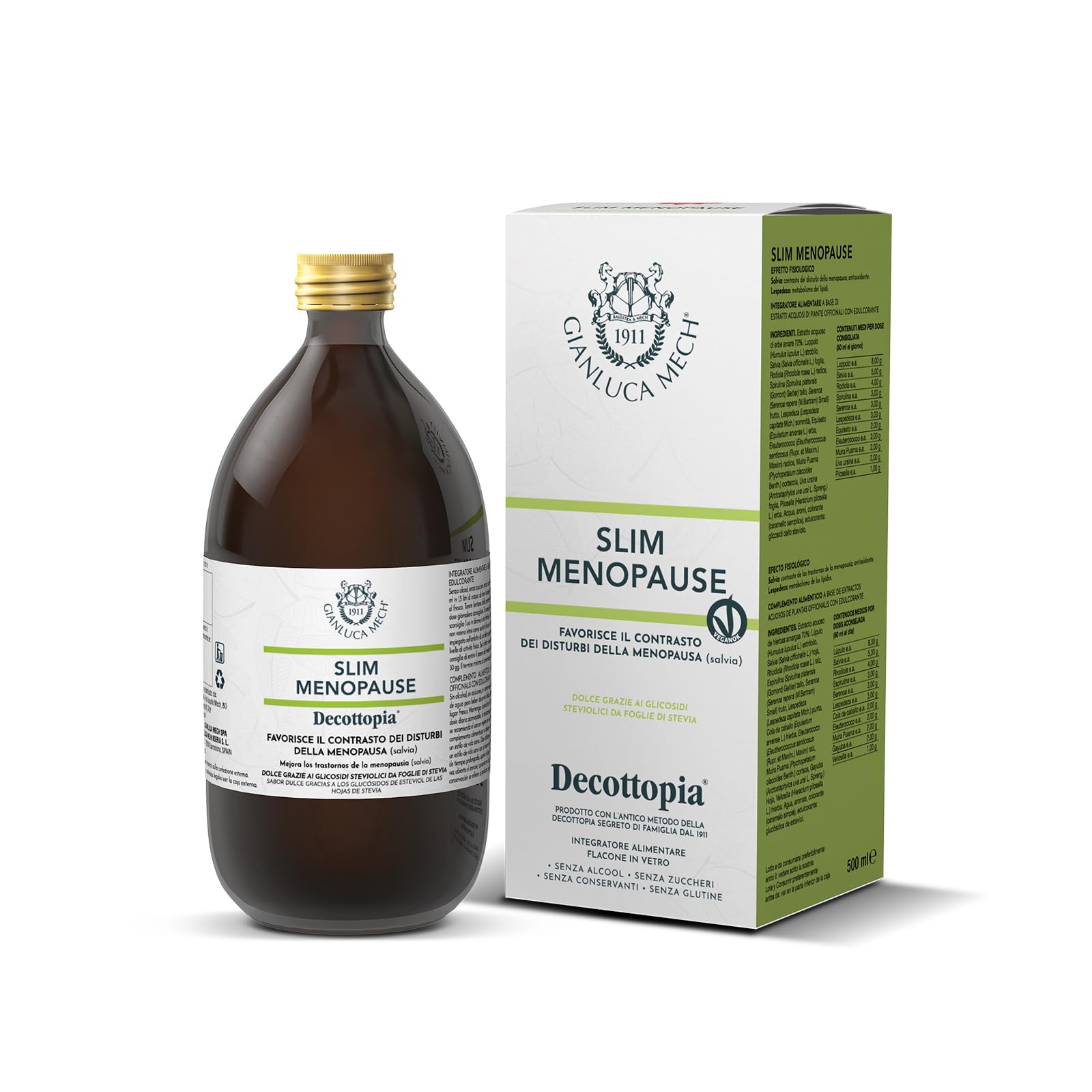 Gianluca Mech Decottopia Slim Menopause integratore 500 ml peso