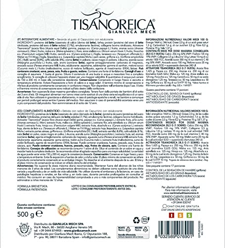Gianluca Mech Tisanoreica Bevanda Proteica Cappuccino polvere 500 g