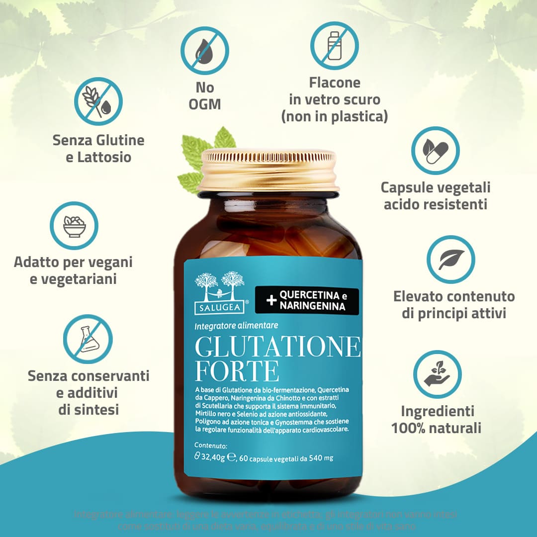 Salugea Glutatione Forte integratore antiossidante 1 confezione
