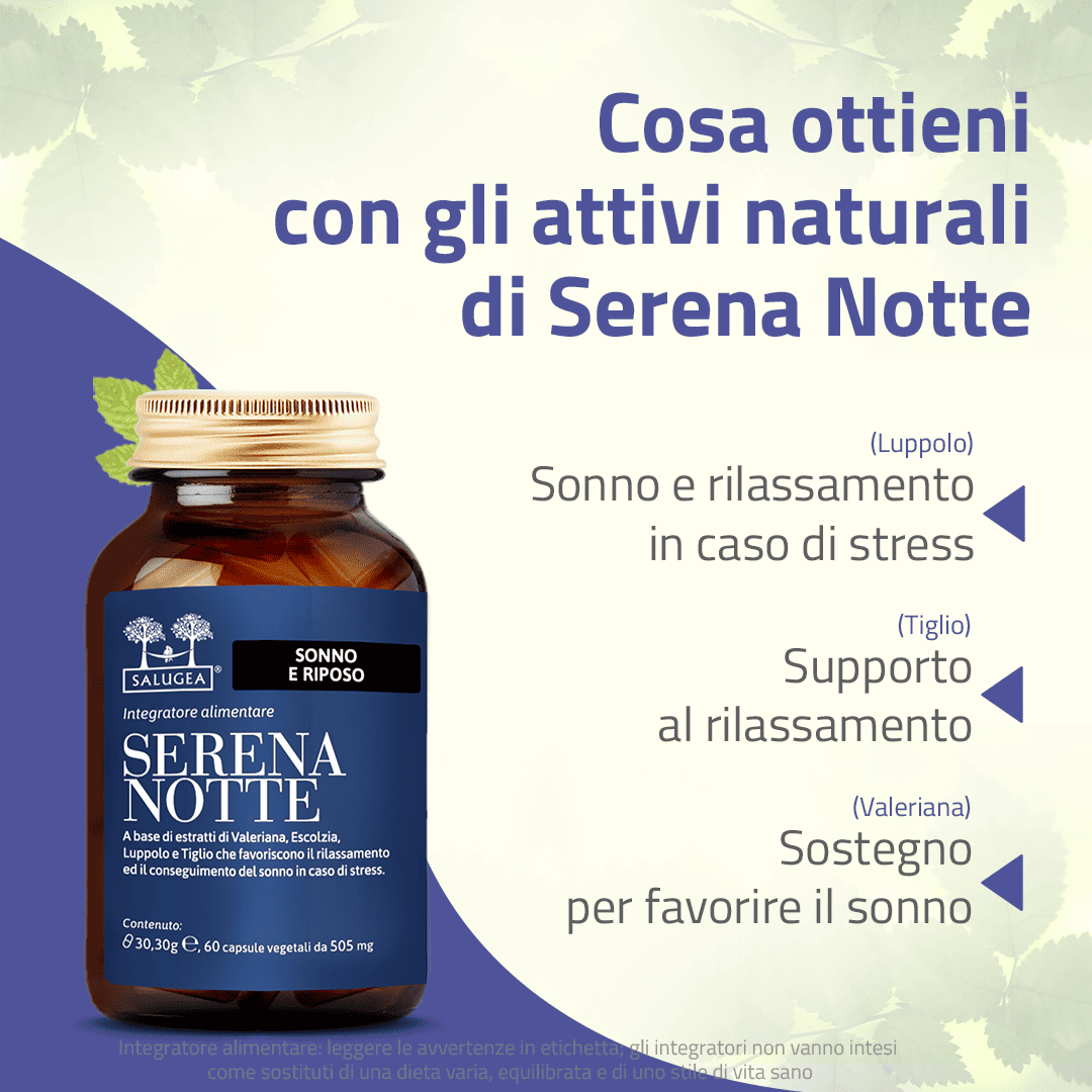 Salugea Sonno Serena Notte integratore sonno 1 confezione erbe