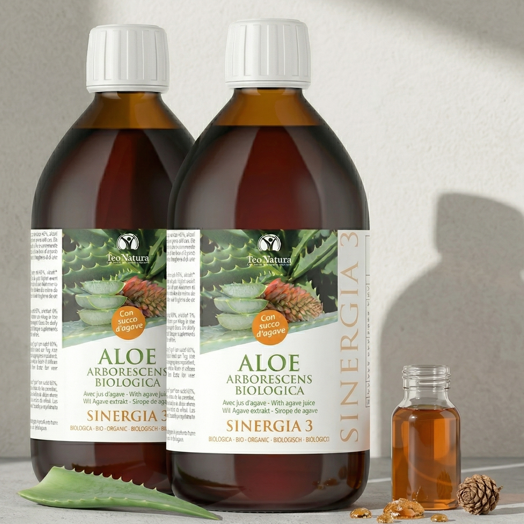 Teo Natura Aloe Padre Zago Sinergia 3 Succo Bio 2x500ml