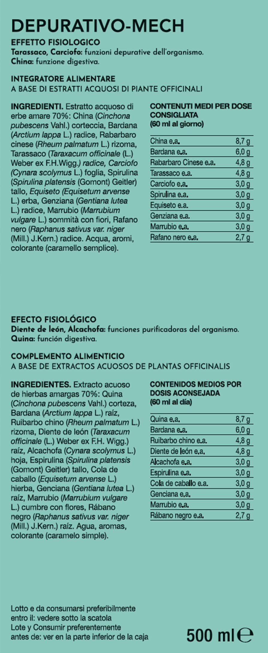 Gianluca Mech Decottopia Depurativo integratore detox 500 ml