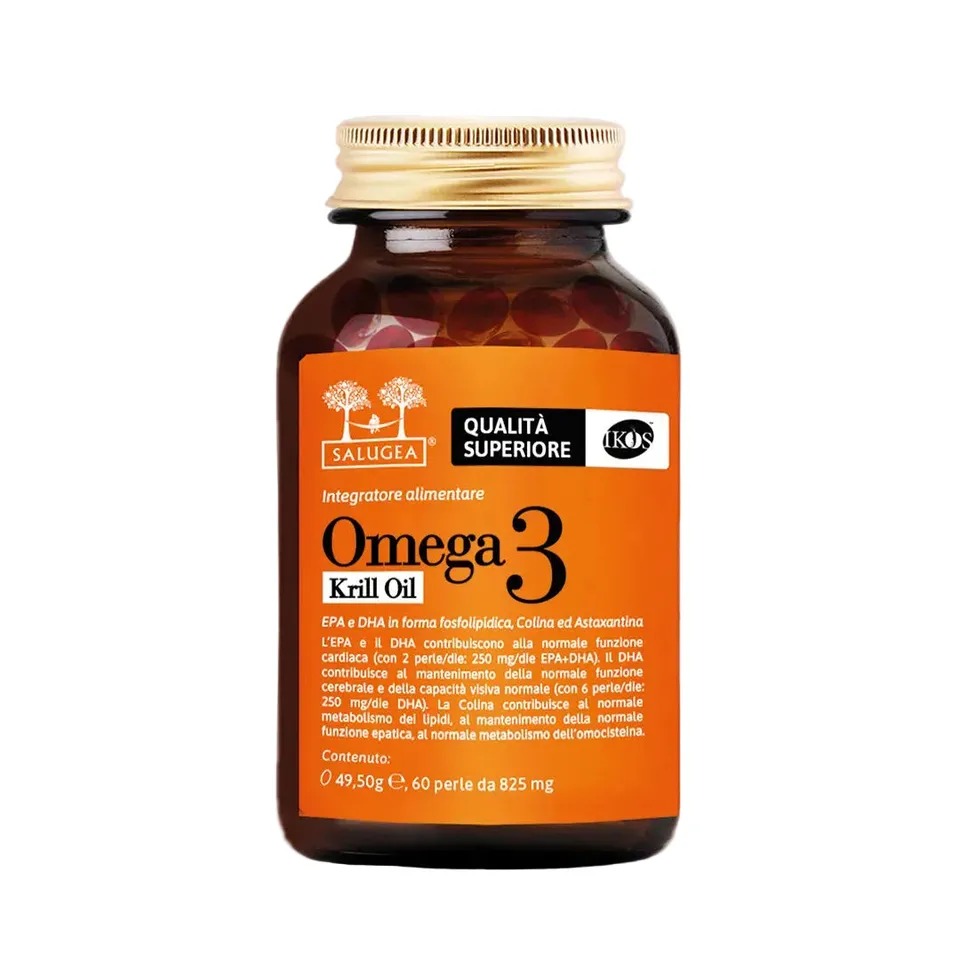 Salugea Omega 3 Krill Oil integratore cuore 1 confezione EPA DHA