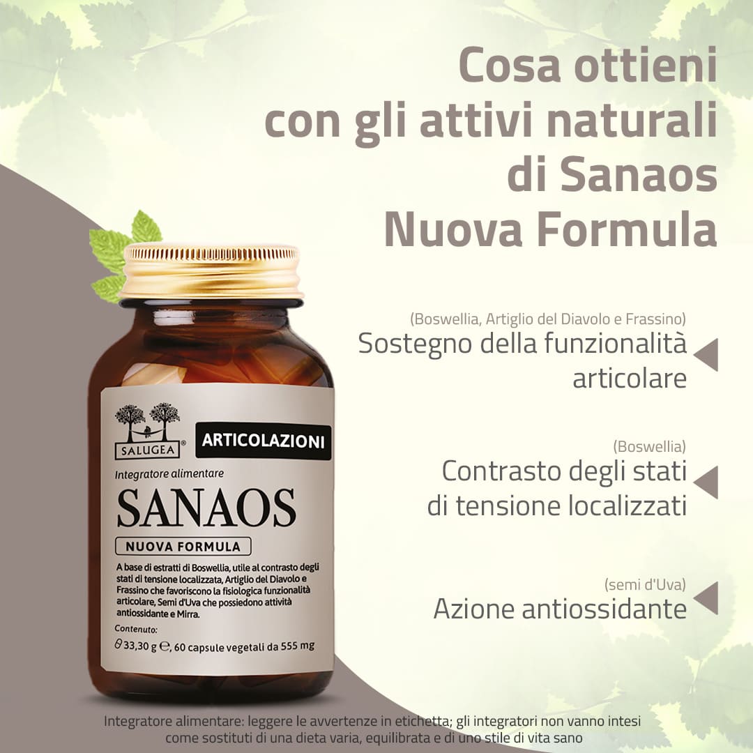 Salugea Sanaos Nuova Formula integratore ossa 1 confezione