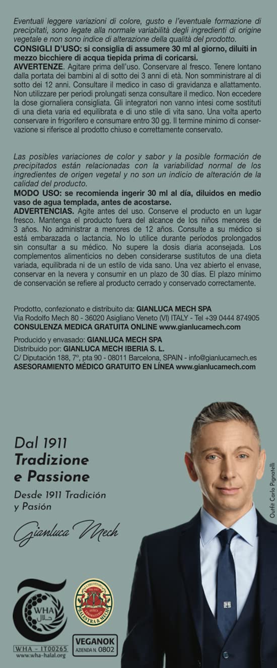Gianluca Mech Decottopia Lino Rabarbaro sciroppo 500 ml