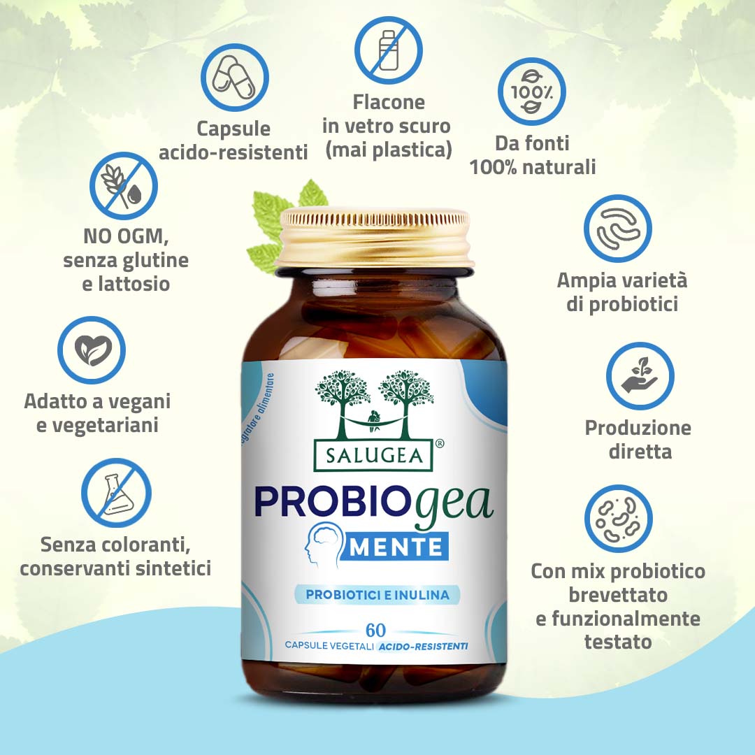 Salugea ProbioGea Mente Probiotico Umore 1 Confezione