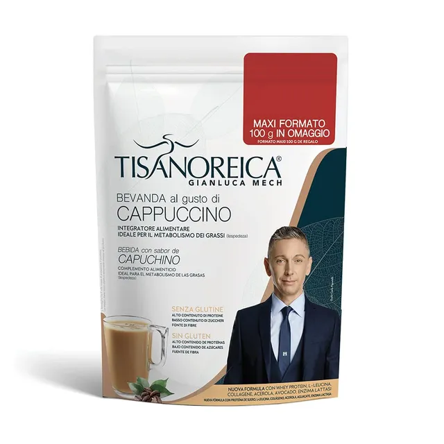 Gianluca Mech Tisanoreica Bevanda Proteica Cappuccino polvere 500 g