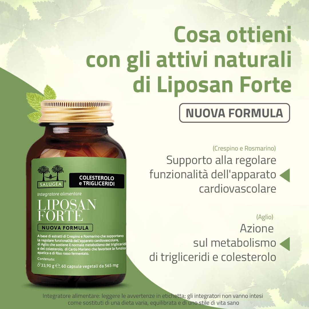 Salugea Liposan Forte Nuova Formula integratore colesterolo 1 confezione