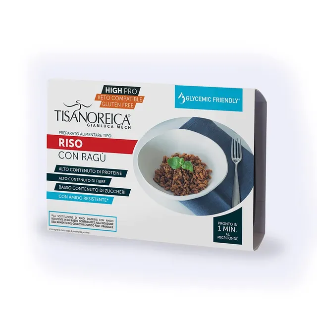Gianluca Mech Tisanoreica Riso Ragù Proteico 150 g