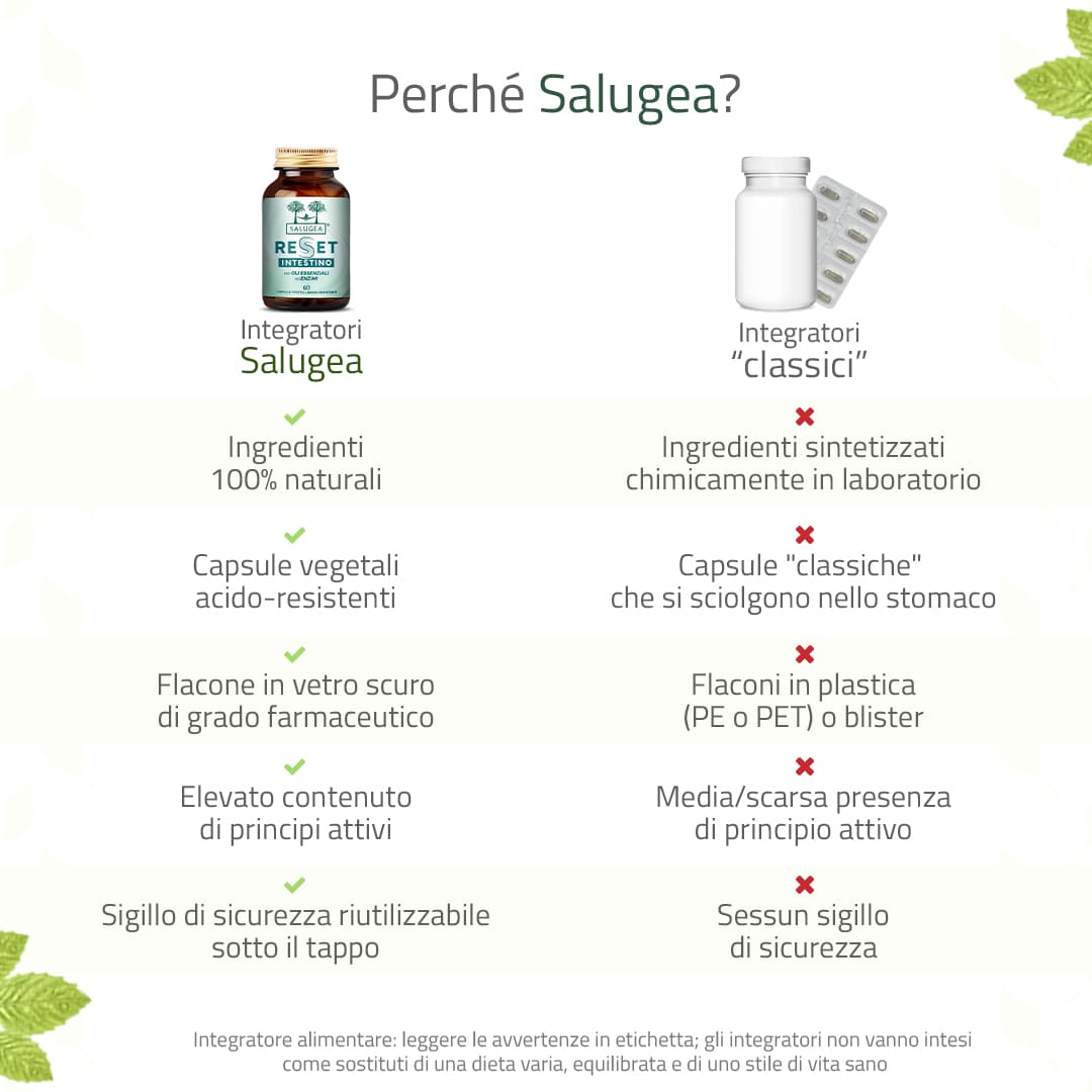 Salugea Reset Intestino integratore detox 1 confezione