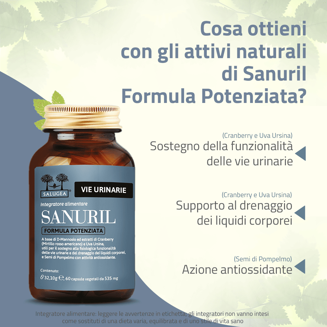 Salugea Sanuril Formula Potenziata integratore vie urinarie 1 conf