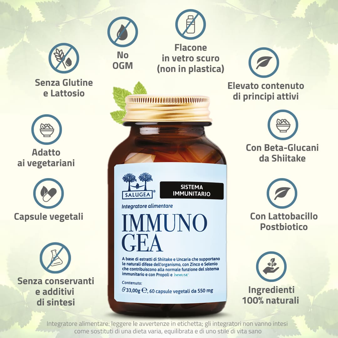 Salugea Difese ImmunoGea integratore adulti 1 confezione zinco