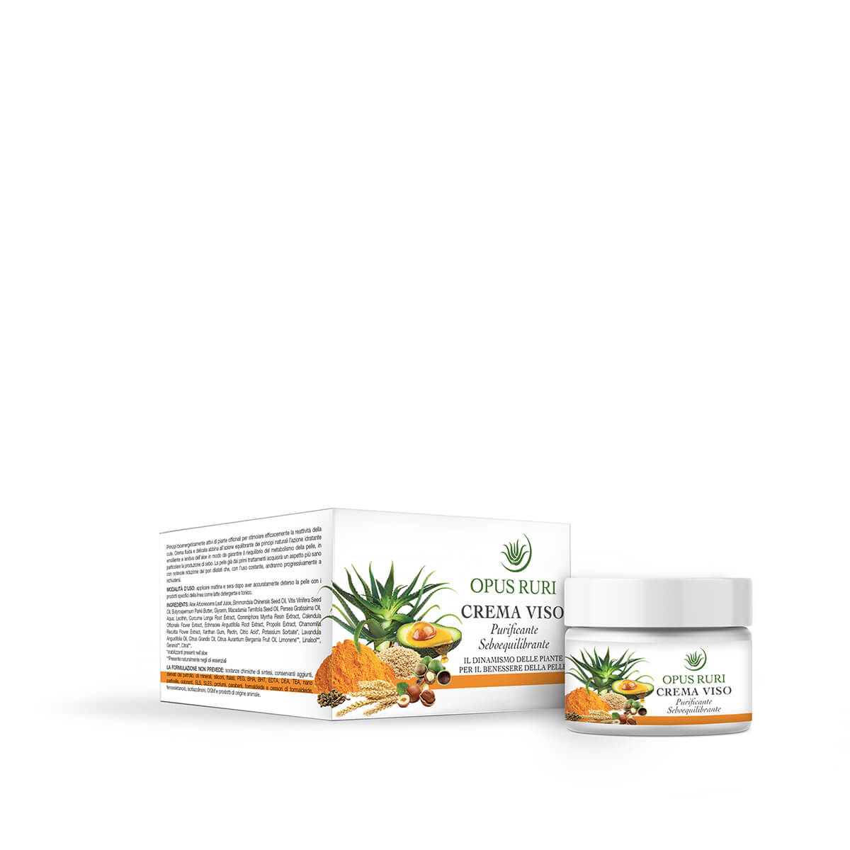 Moltitudo Opus Ruri Crema Viso Purificante 50 ml pelli grasse