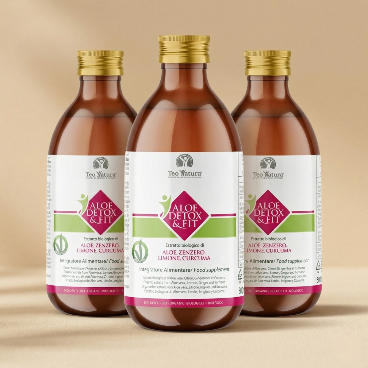Teo Natura Aloe Arborescens Detox SucCO Aloe Zenzero 30 Giorni