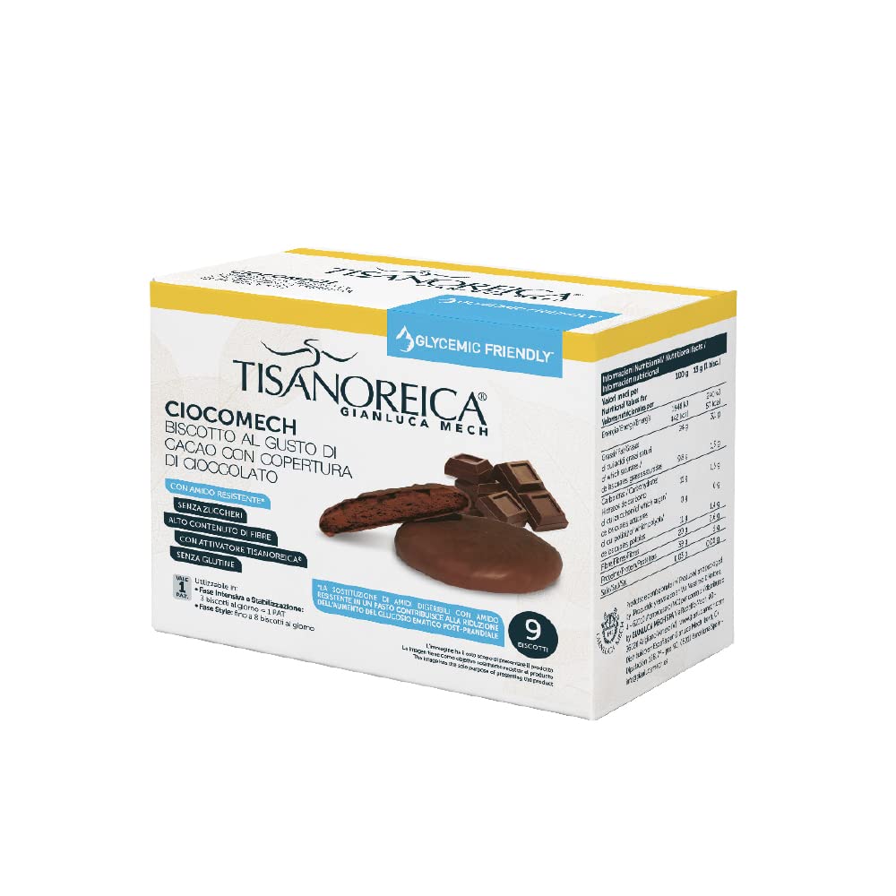 Gianluca Mech Tisanoreica Ciocomech Biscotti Cacao 117g fondente