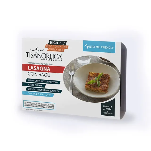 Gianluca Mech Tisanoreica Lasagna Ragù Proteica 150 g