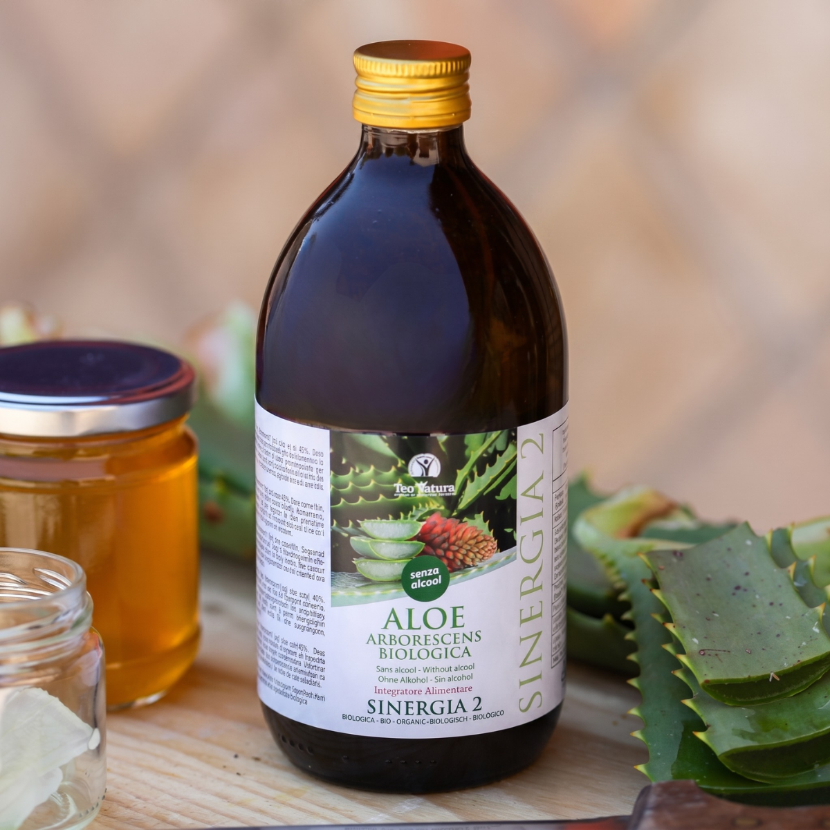 Teo Natura Aloe Padre Zago Sinergia 2 Miele 500ml senza alcol