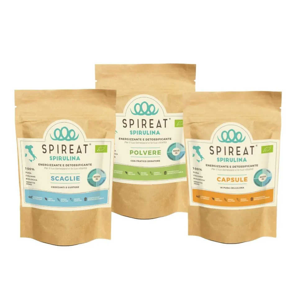 Spireat Percorsi Spirulina unghie e pelle integratore collagene