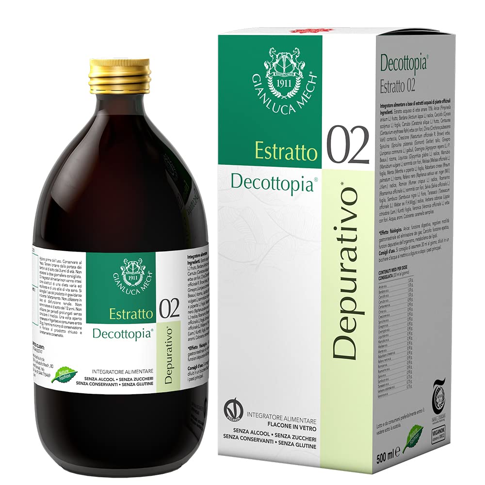 Gianluca Mech Decottopia Estratto 02 integratore detox 500 ml