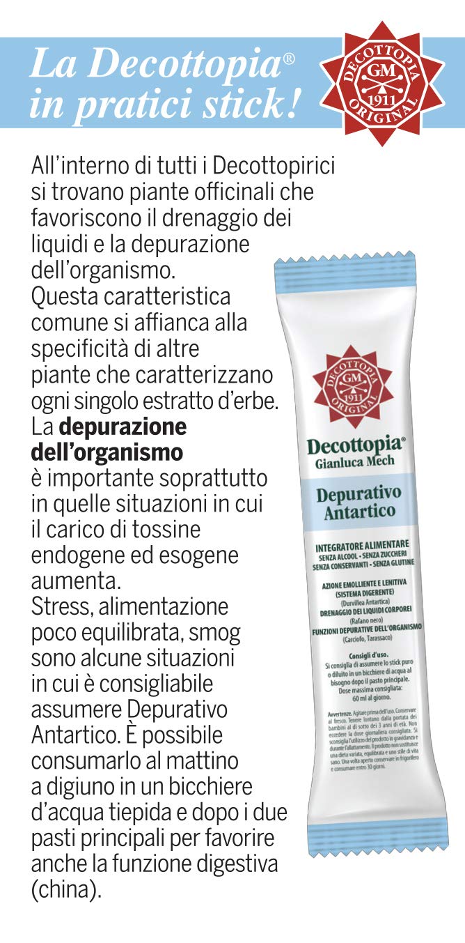 Gianluca Mech Decottopia Antartico Depurativo 16 Stick 30 ml
