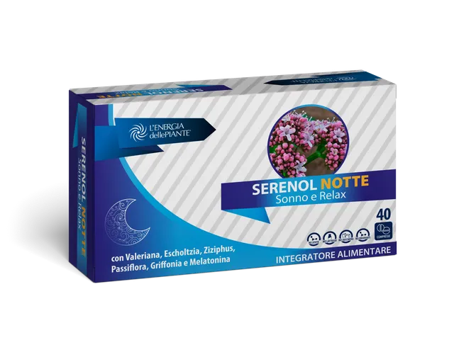 L'energia delle piante Serenol Notte tavolette 40 con valeriana
