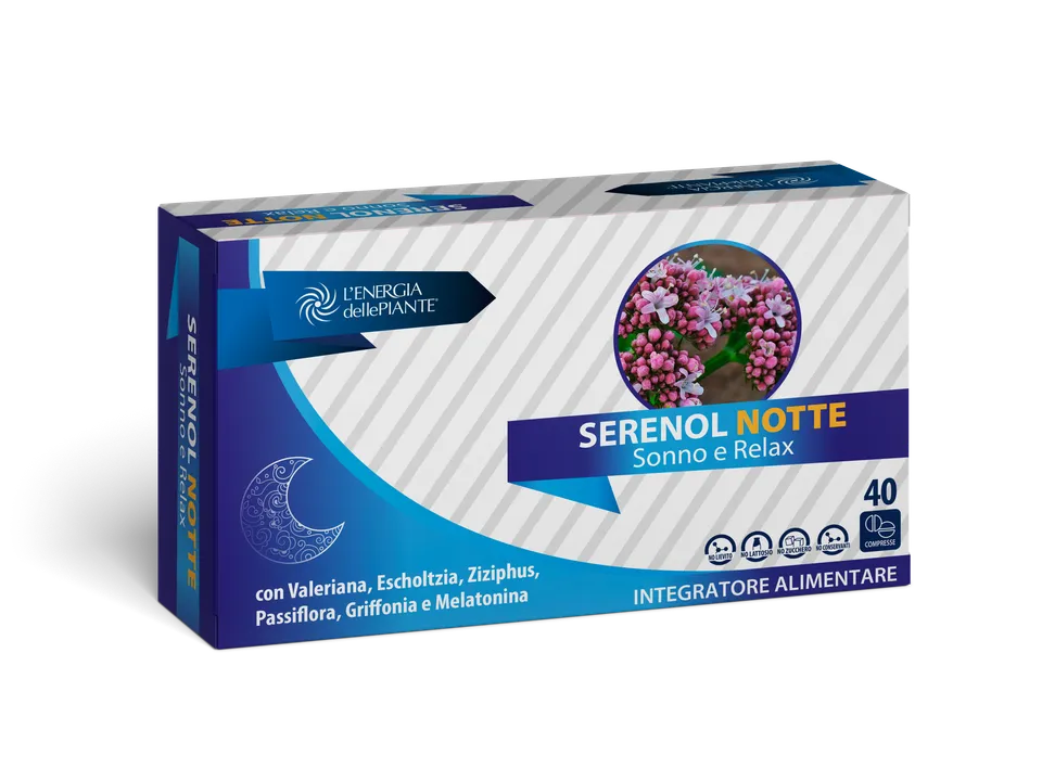 L'energia delle piante Serenol Notte tavolette 40 con valeriana