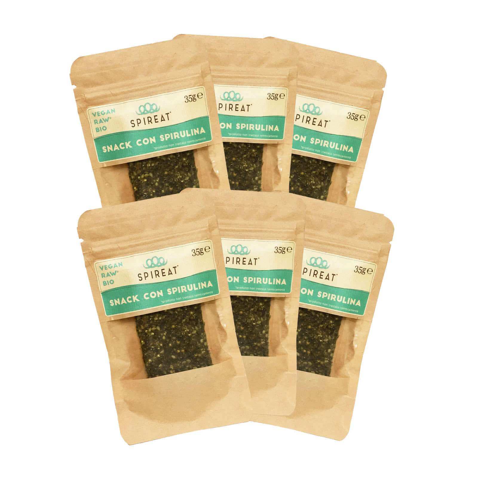 Spireat Snack Spirulina barrette limone 6x35 g bio