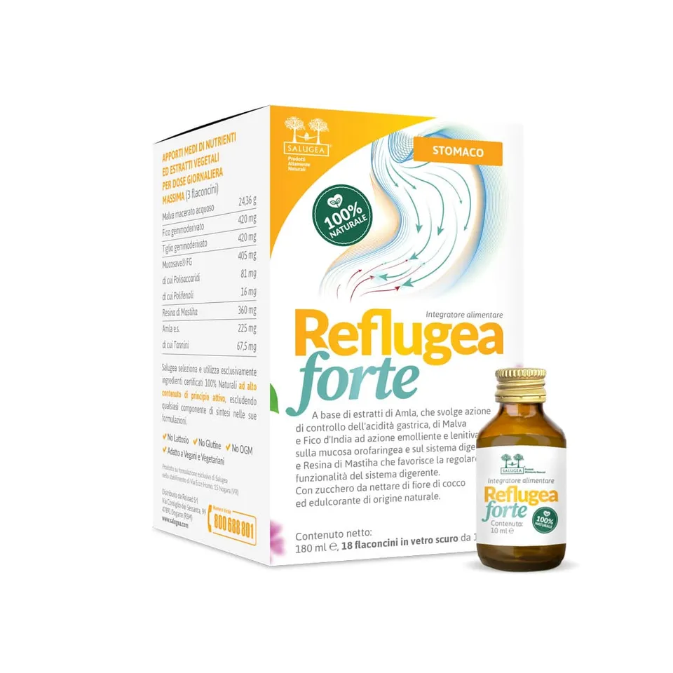 Salugea Reflugea Forte integratore stomaco 1 confezione malva