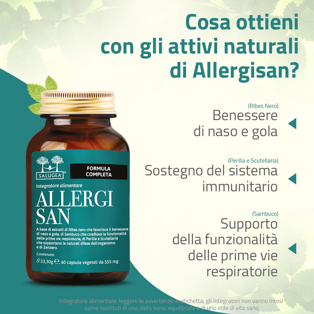 Salugea Allergisan integratore difese 1 confezione naso