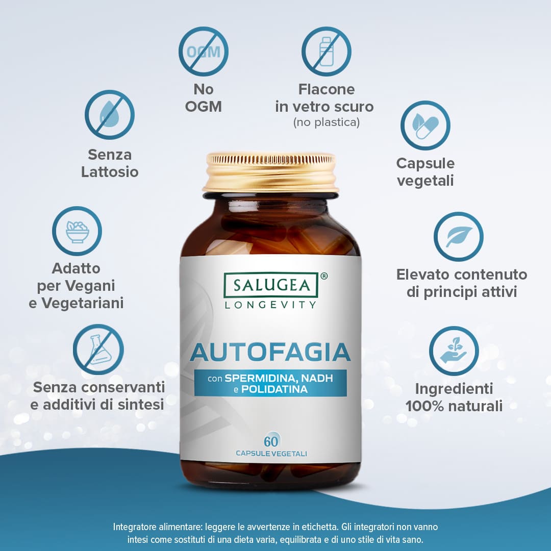 Salugea Autofagia integratore spermidina 1 confezione longevità