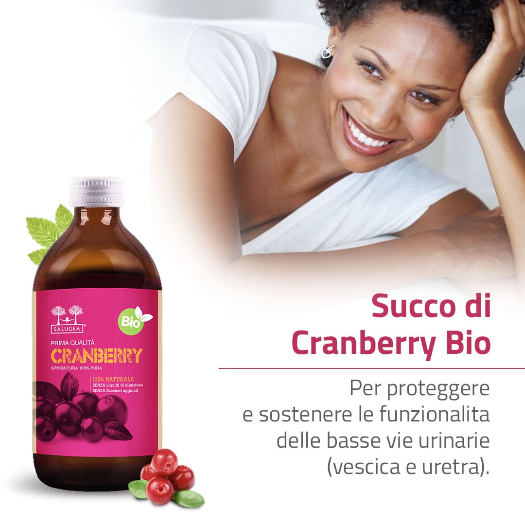 Salugea Succo di Cranberry Bio Succo 1 flacone vie urinarie
