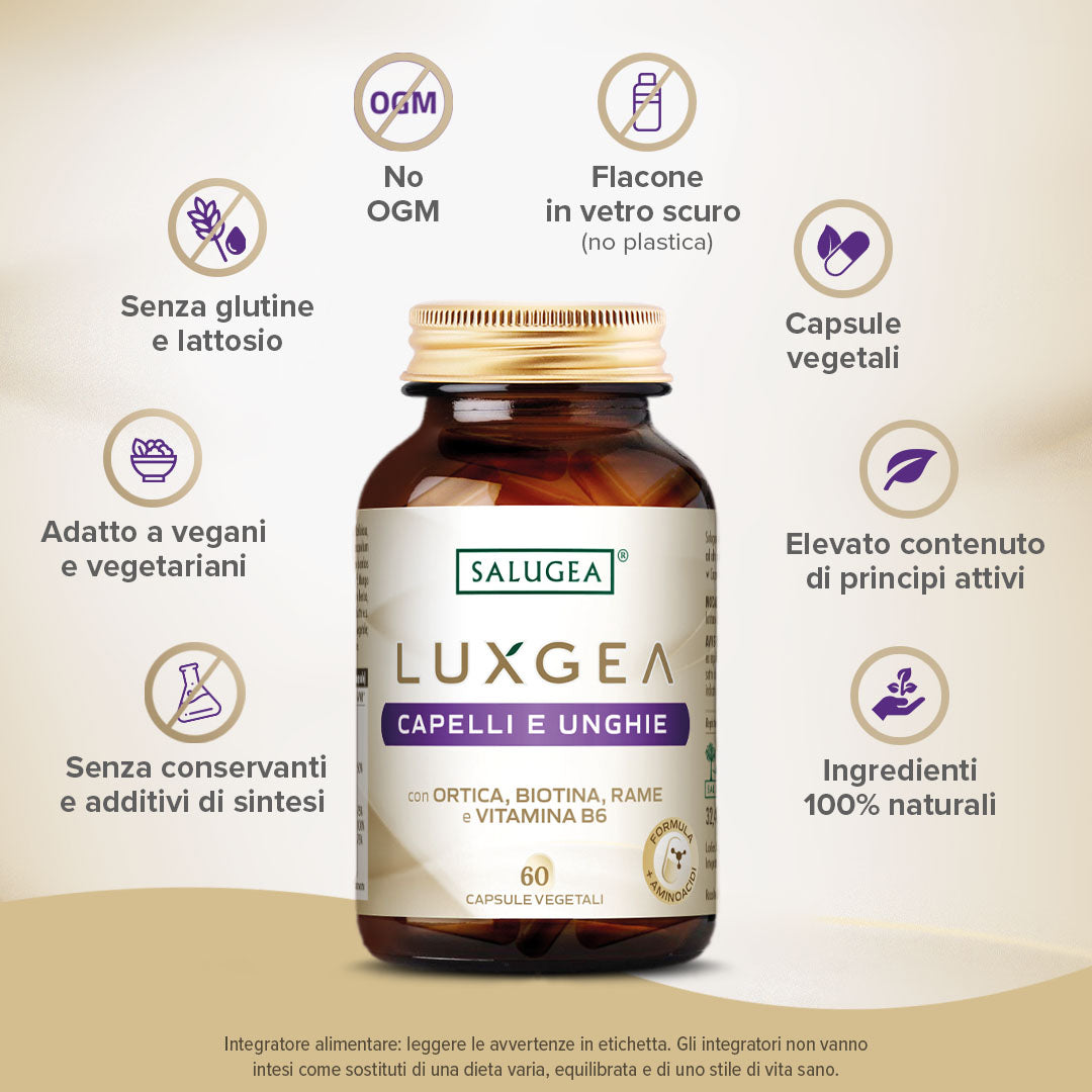 Salugea LuxGea Capelli e Unghie integratore 1 confezione zinco