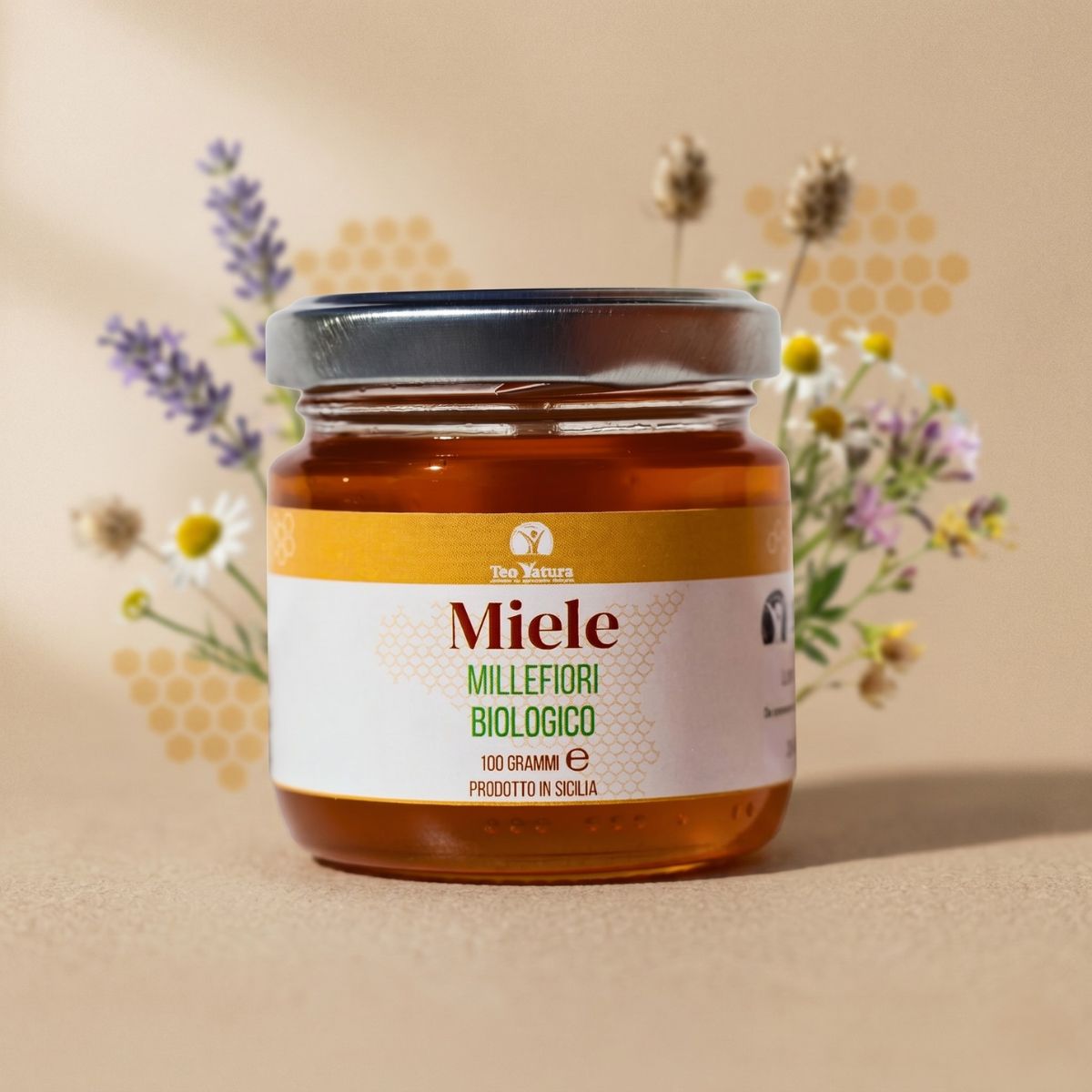 Teo Natura Miele Biologico Millefiori Siciliano 50g Bio
