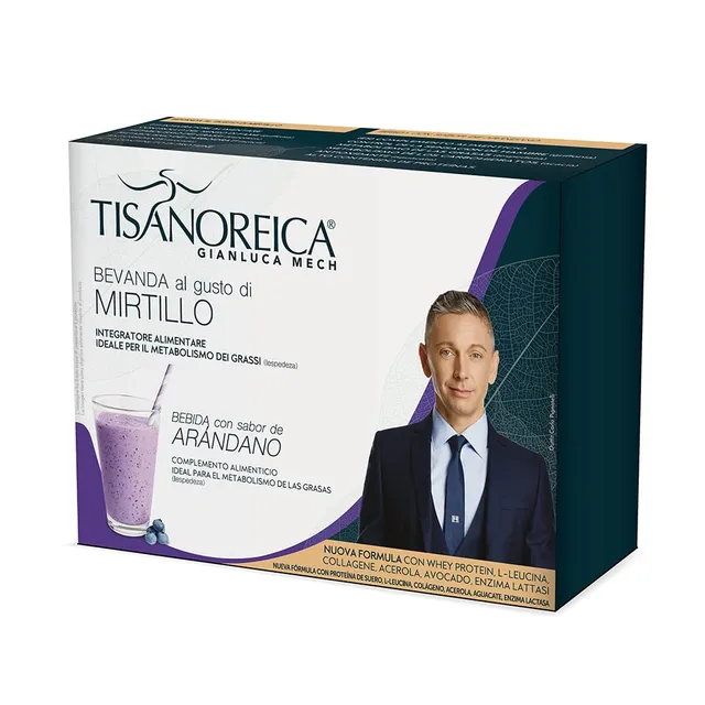 Gianluca Mech Tisanoreica Bevanda Proteica Mirtillo 4x28g senza glutine