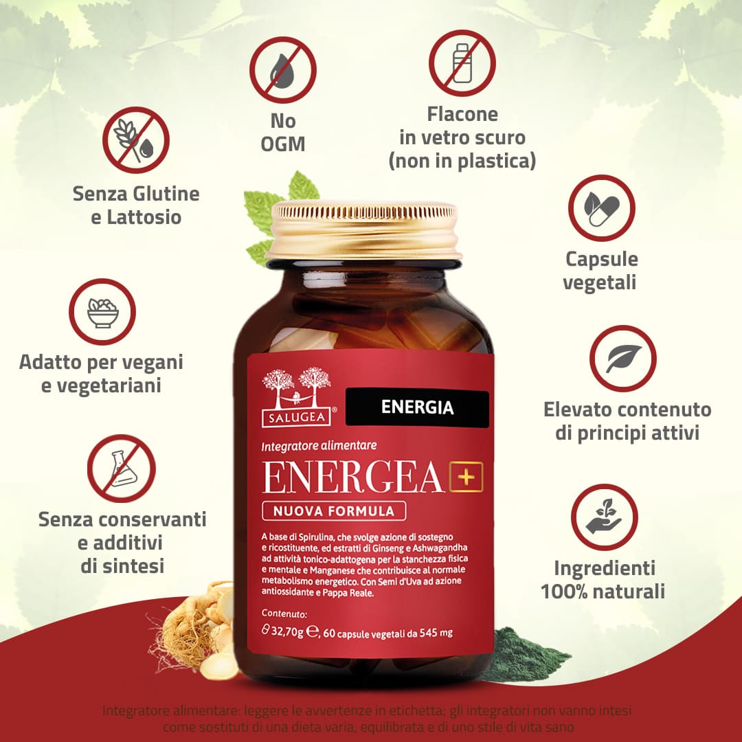 Salugea Energia e stanchezza Energea+ Nuova Formula 1 confezione