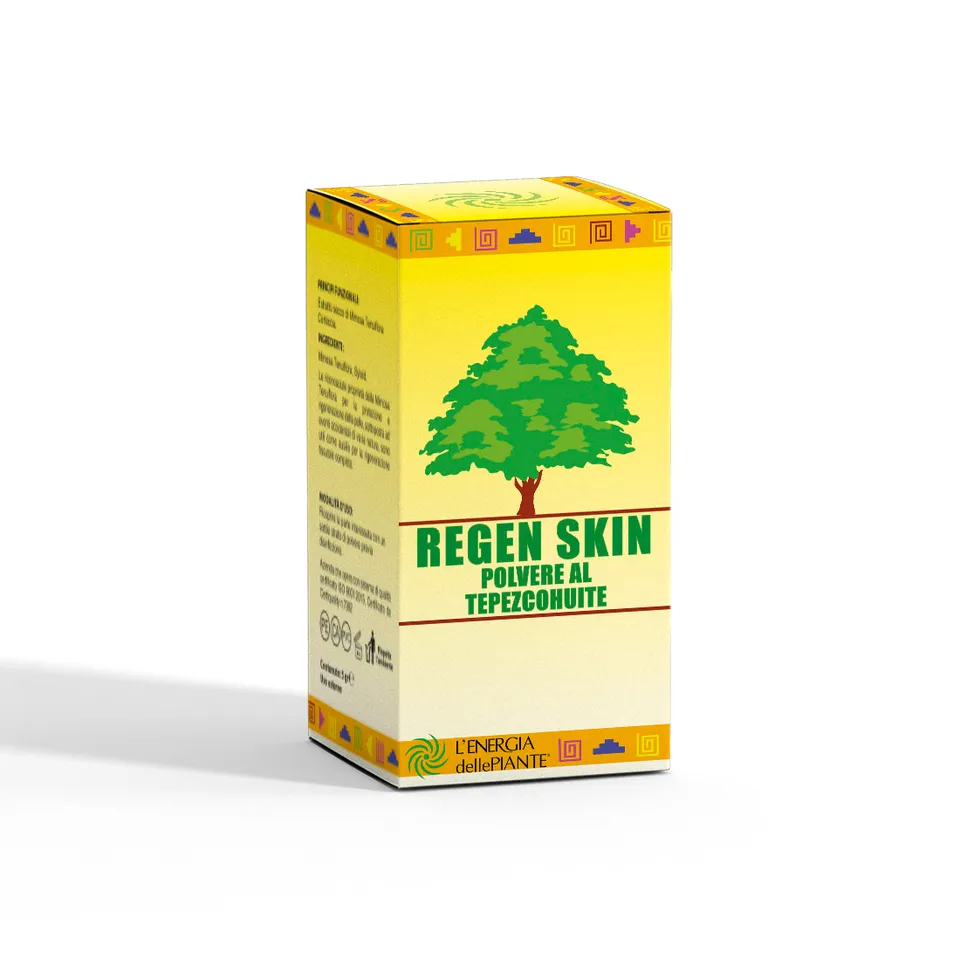 L'energia delle piante Regen Skin polvere cicatrizzante 5g tepezcohuite