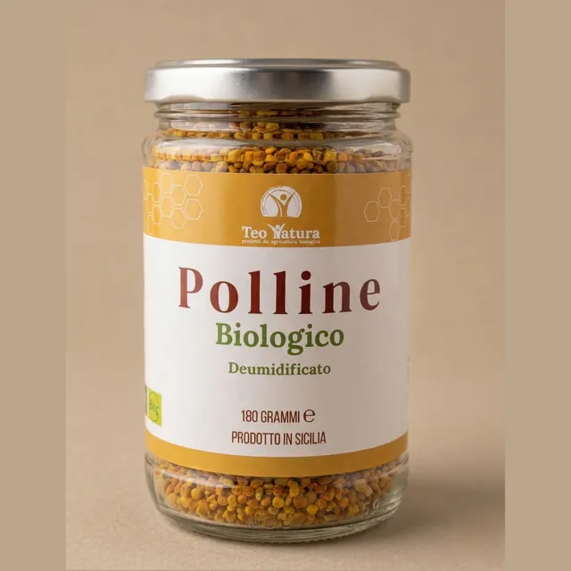 Teo Natura Miele Biologico Polline Siciliano 180g Superfood Bio