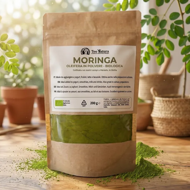 Teo Natura Moringa Oleifera Bio Polvere 200g Energia