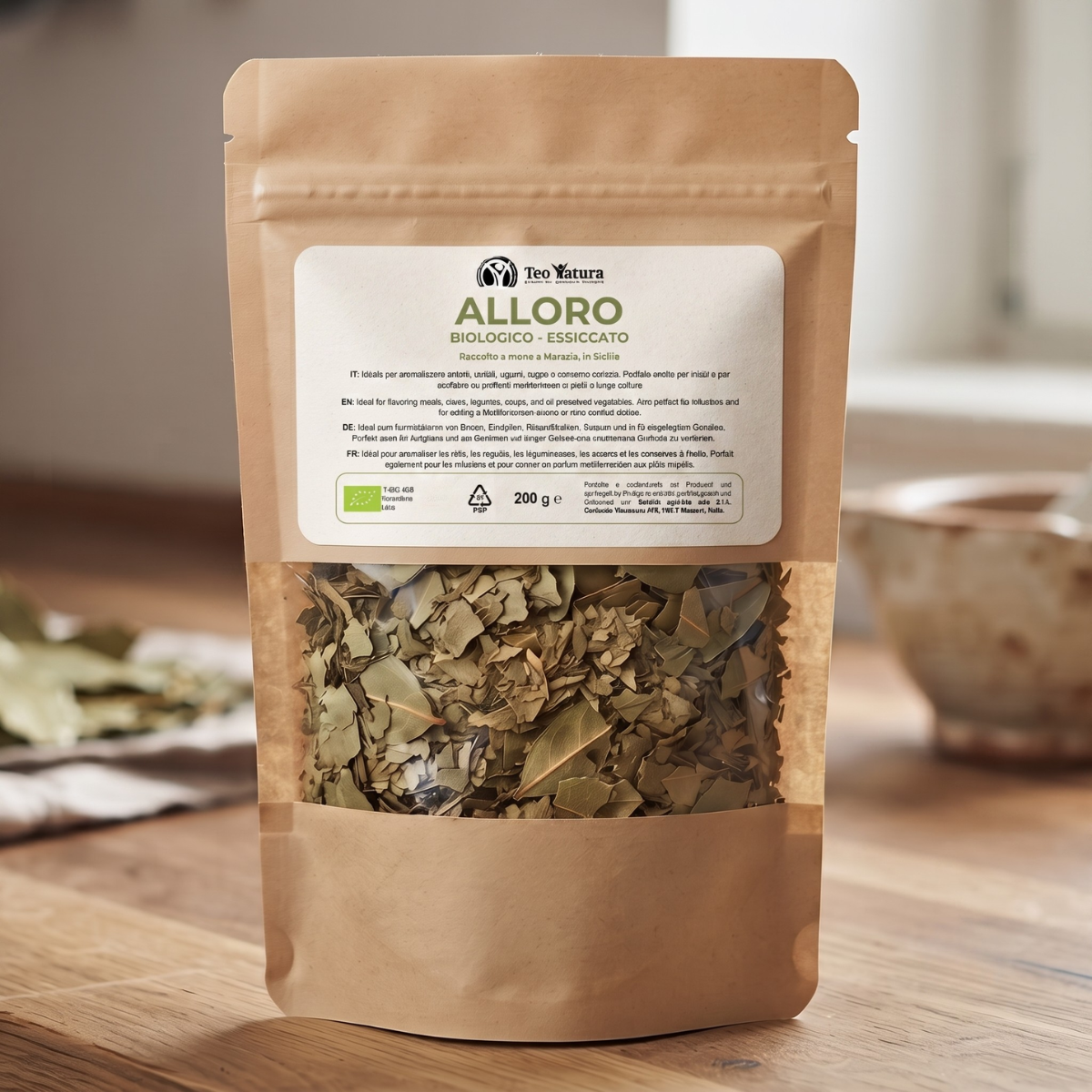 Teo Natura Alloro Foglie Essiccate Bio 200 g per brodi