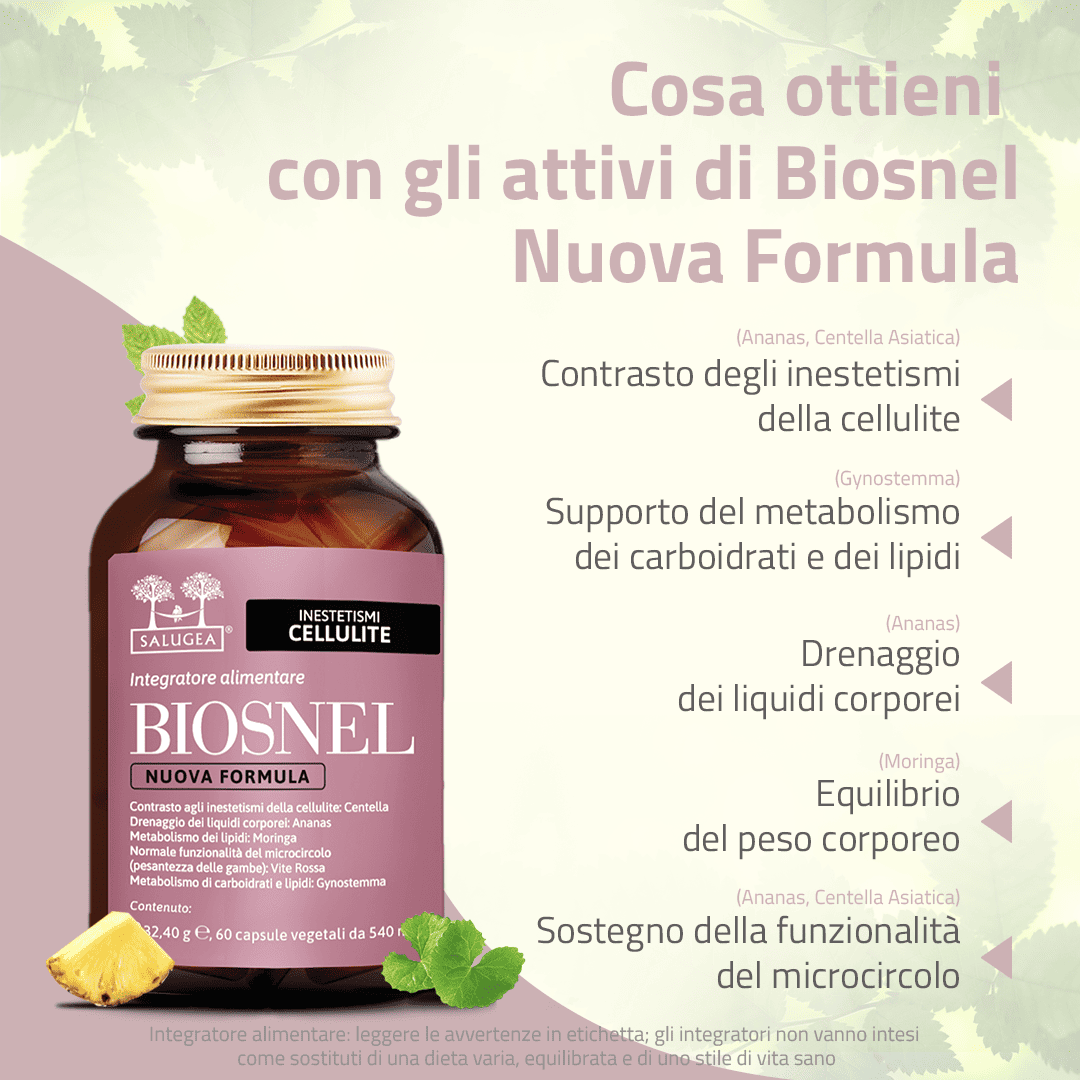 Salugea Biosnel Formula Potenziata integratore cellulite 1 confezione