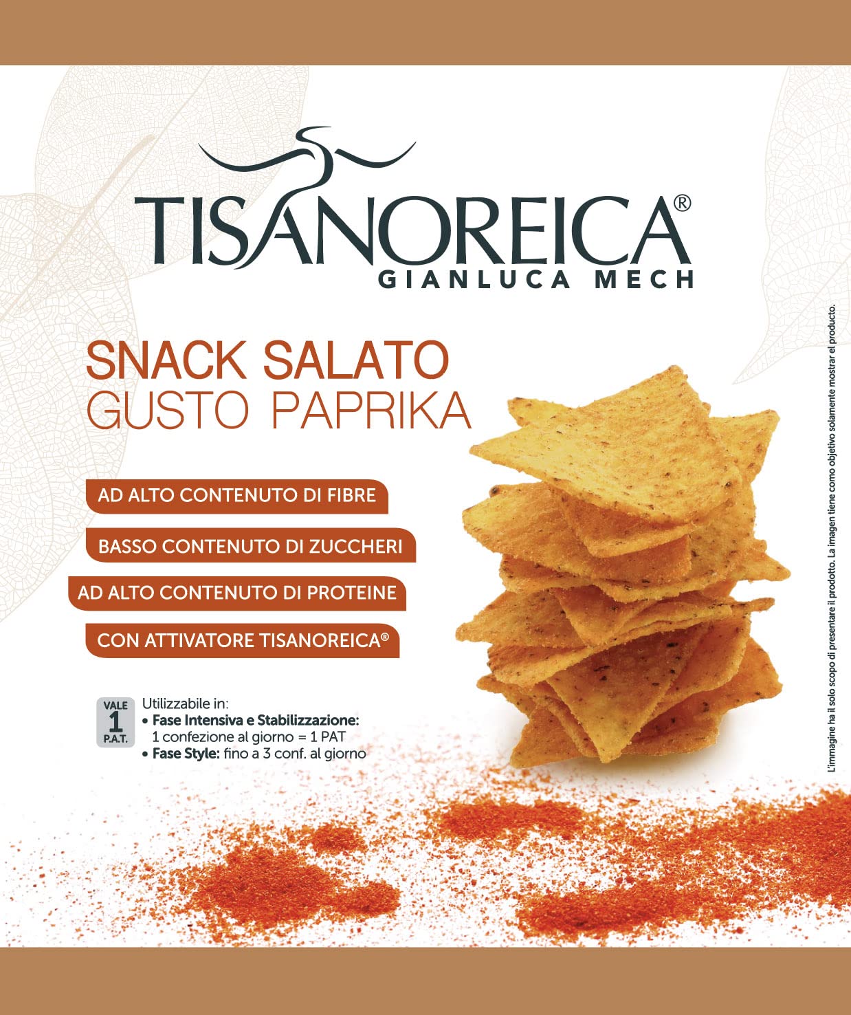 Gianluca Mech Tisanoreica Snack Salato Paprika Proteico
