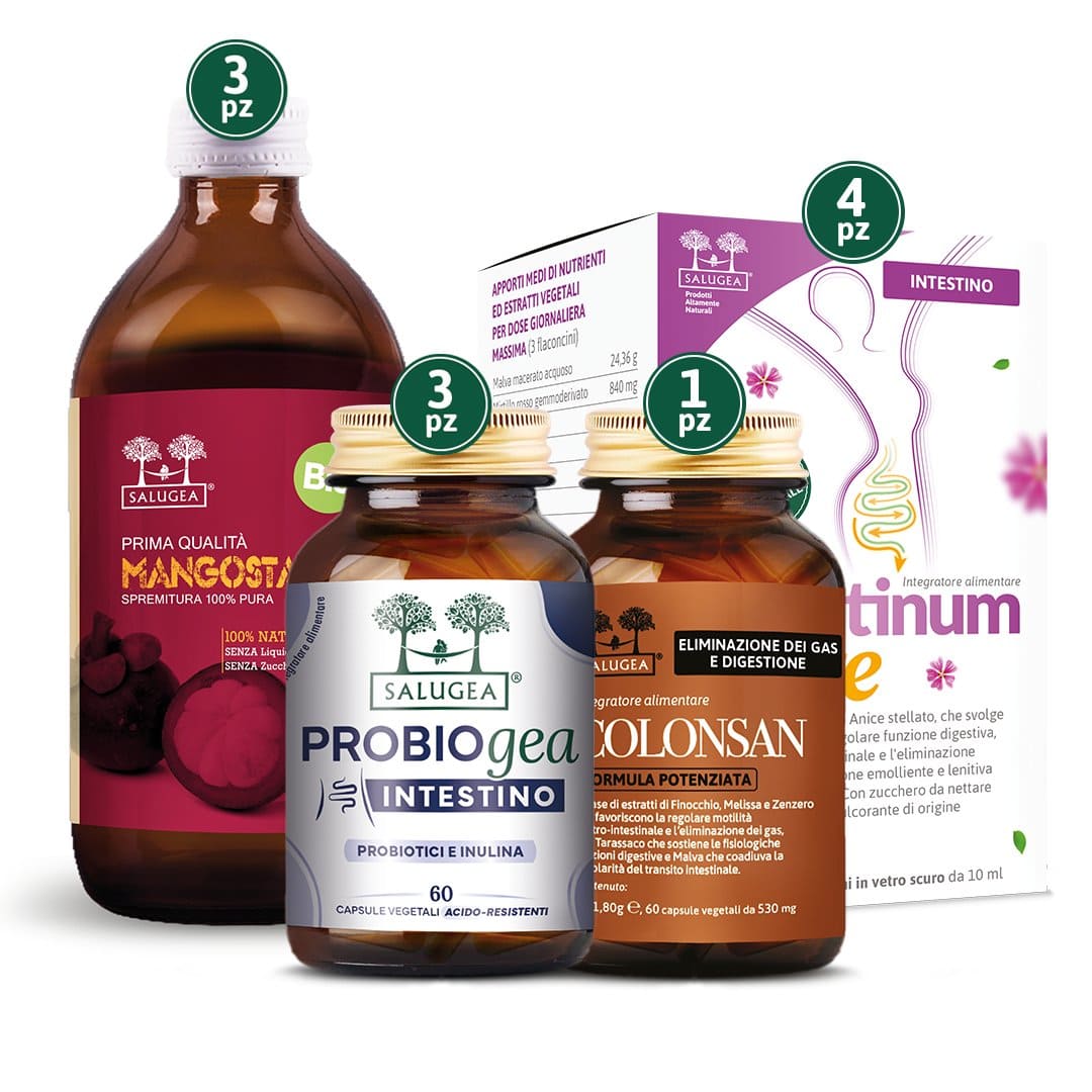 Salugea Percorso Intestino Felice Intensivo kit 3 mesi regolarità