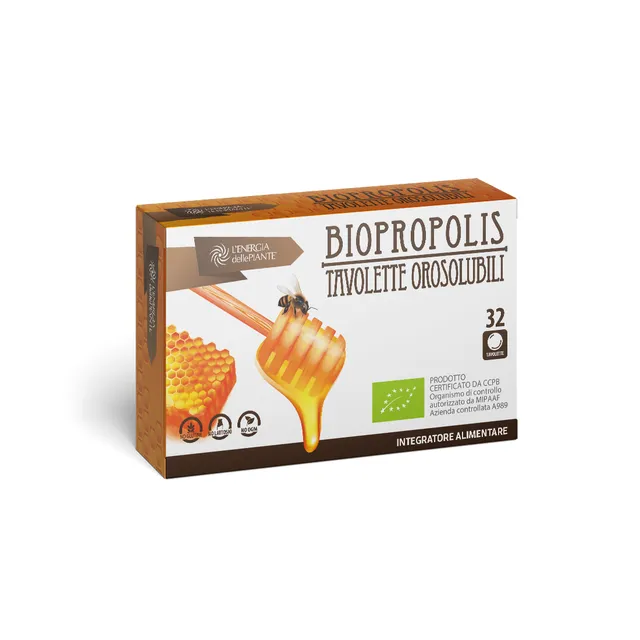 L'energia delle piante Biopropolis 32 tavolette orosolubili propoli